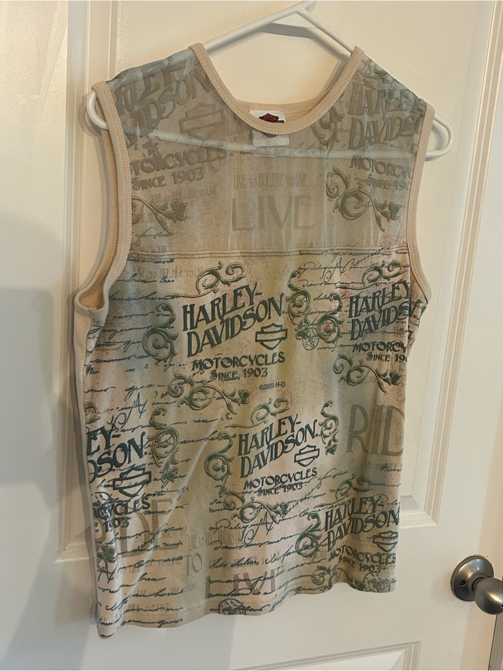 Women’s XL Harley Davidson vintage Y2K mesh tank